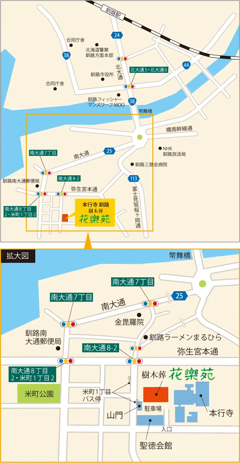 現地案内図